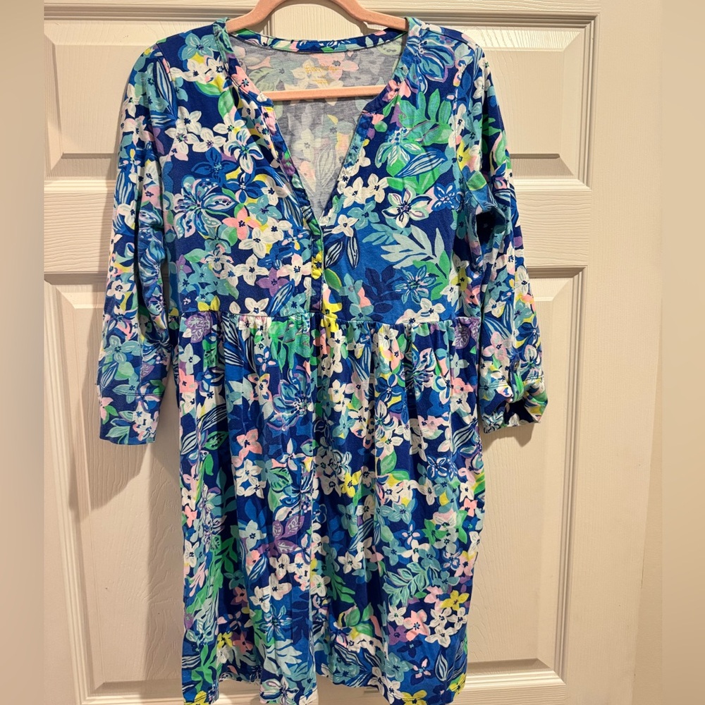 Lilly Pulitzer Borealis Blue Social Sunset sz M